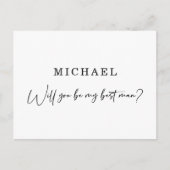 Carte d'homme personnalisée (Devant)