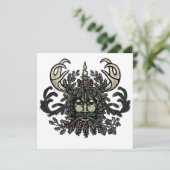 Carte d'homme verte Solstice d'hiver (Debout devant)