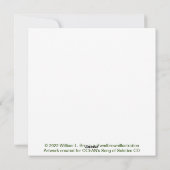 Carte d'homme verte Solstice d'hiver (Dos)