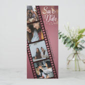 Carte d'honneur avec collage de 4 photos (Debout devant)