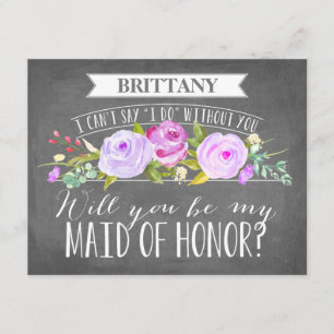 Carte d'honneur Bridesmaid