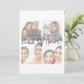 Carte d'honneur de la servante de douche nuptiale (Debout devant)