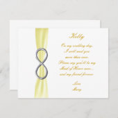 Carte d'honneur du Mariage de l'Infinité jaune (Devant / Derrière)