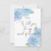 Carte d'honneur Hydrangea (Devant)