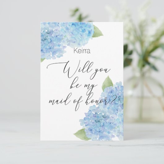 Carte d'honneur Hydrangea (Debout devant)