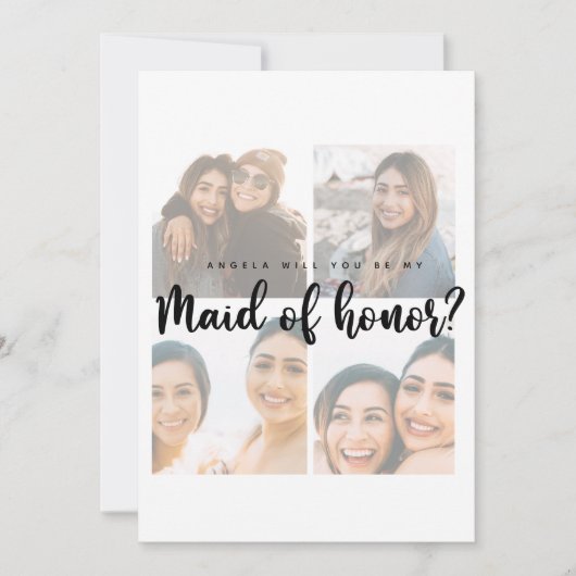 Carte d'honneur photo collage d'honneur propositio (Devant)