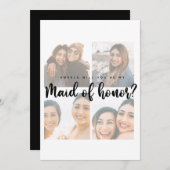 Carte d'honneur photo collage d'honneur propositio (Devant / Derrière)