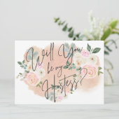 Carte d'hôte Dreamy Floral V2 (Debout devant)