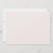 Carte d'hôte moderne Floral Mariage (Dos)