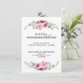 Carte d'hôtel Bohemian Floral Mariage (Debout devant)
