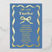 Carte d'huile à Mariage rétro Coquette Bow (Devant)