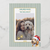 Carte d'huile de canne d'hiver Golden Doodle (Recto)
