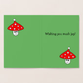 Carte d'huile de champignon Santa Hat (Intérieur)