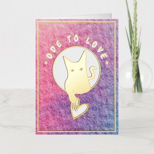 Carte d'huile de chat Ode to Lve - Adiela Akoo (Recto)