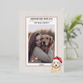 Carte d'huile d'hiver Golden Retriever (Debout devant)