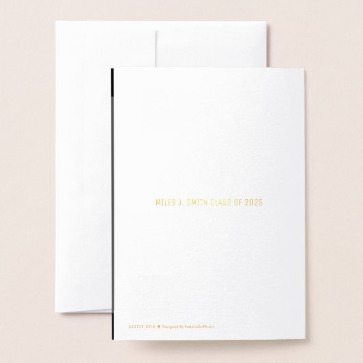 Carte d'huile d'invitation unique (Derrière avec enveloppe)