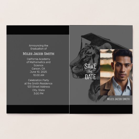 Carte d'huile d'invitation unique (Intérieur)