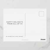 Carte d'huile d'olive Merry Holly Modern Business (Verso)