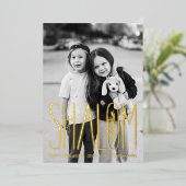 Carte d'huile photo de vacances Shalom Hanoukka (Debout devant)