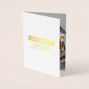 Carte d'huile pour Faire-part de diplôme unique