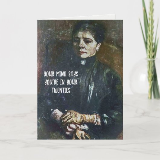 Carte d'Humour d'anniversaire de Van Gogh (Devant)