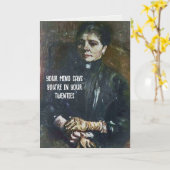 Carte d'Humour d'anniversaire de Van Gogh (Fleur jaune)