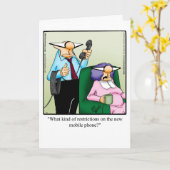 Carte d'Humour d'anniversaire drôle pour lui (Fleur jaune)