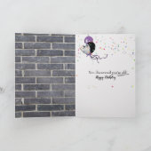 Carte d'Humour d'anniversaire Golden Retriever (Intérieur)