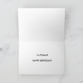 Carte d'Humour d'anniversaire maltaise pour tout a (Intérieur)