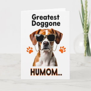 Carte d'humour de chien à imprimé léopard