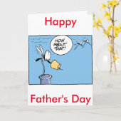 Carte d'Humour du vin de Fête des pères (Fleur jaune)