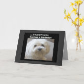 Carte d'Humour maltaise pour le voyage sur la coll (Fleur jaune)