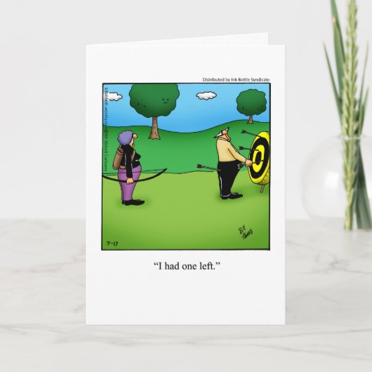 Carte d'humour pour anniversaire de mariage pour c (Devant)