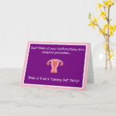 Carte d'hystérectomie pour une fête de sortie (Fleur jaune)