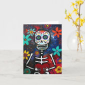 CARTE DIA DE LOS MUERTOS CARD (Fleur jaune)