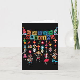 Carte Dia De Los Muertos Crâne de Sucre Jour de Danse Le