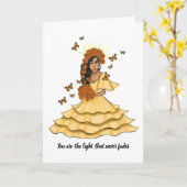 Carte Día De Los Muertos Inspired - Encouragement Card (Fleur jaune)