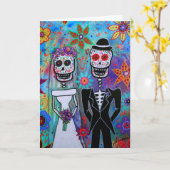 CARTE DIA DE LOS MUERTOS WEDDING (Fleur jaune)