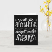 Carte Diabète T1d de l'insuline amusante (Fleur jaune)