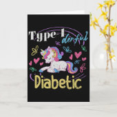 Carte Diabète T1d dérivée de type 1 (Fleur jaune)