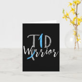 Carte Diabète Type 1 Sensibilisation au diabète (Fleur jaune)