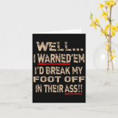 Carte Diabetic Amputee Leg Foot Cool Sense Of Humor Funn (Fleur jaune)