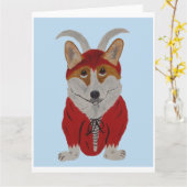 Carte Diable Corgi (Fleur jaune)