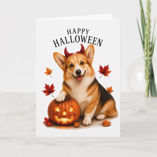 Carte Diable Pembroke Welsh Corgi (Devant)