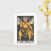 Carte Diable - Rider Waite Smith tarot (Fleur jaune)