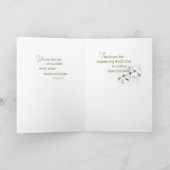 Carte Diaconesse Merci Fleur de Cornouiller (Intérieur)