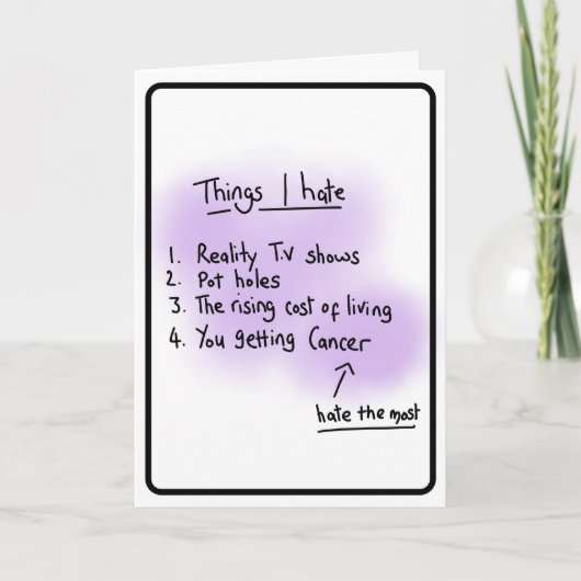 Carte Diagnostic du cancer (Devant)