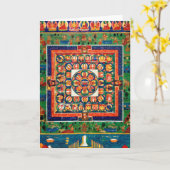 Carte Diagramme cosmique Mandala pour la méditation (Fleur jaune)