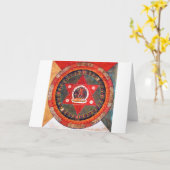 Carte Diagramme cosmique Mandala pour la méditation (Fleur jaune)