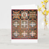 Carte Diagramme cosmique Mandala pour la méditation (Fleur jaune)